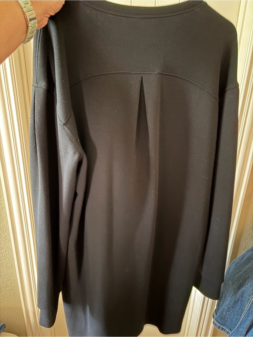 SPANX Black Crewneck Tunic Top - Picture 3 of 4